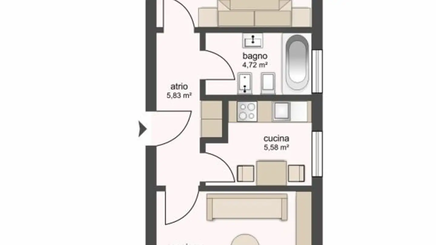 Wohnung mieten - Via Ventuno 6, 6963 Pregassona - Foto 2