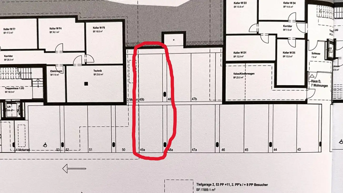 Tiefgaragenstellplatz mieten - Magdalena 6, 6432 Rickenbach b. Schwyz - Foto 4
