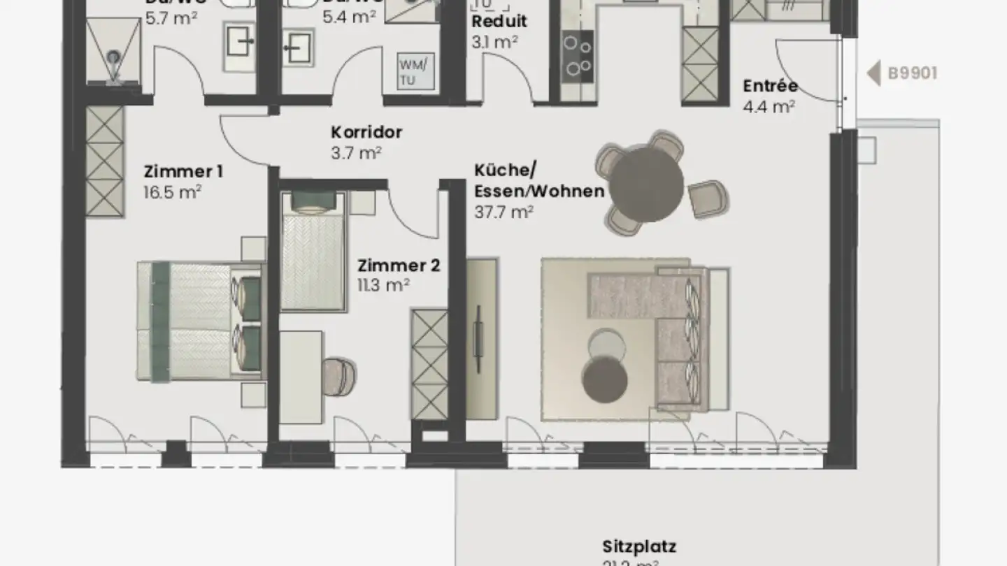 Apartment for sale - Fehraltorferstrasse 9, 8615 Wermatswil - Photo 3