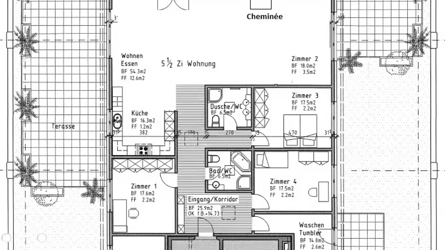Penthouse mieten - Steinackerstrasse 53, 8902 Urdorf