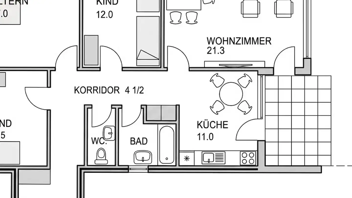 Wohnung kaufen - Eggenwilerstrasse 1, 5620 Bremgarten AG - Foto 3