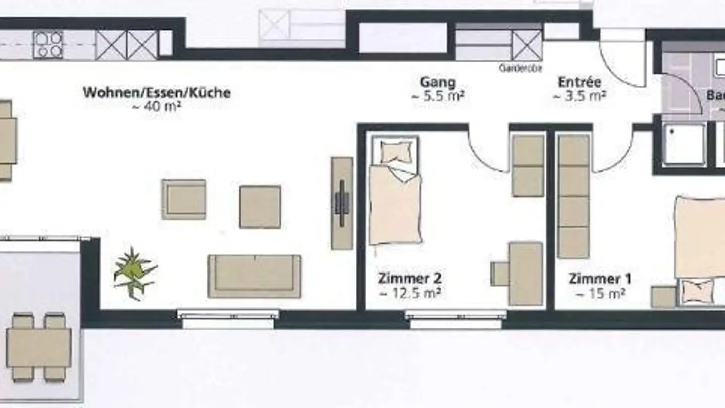 Appartement à louer - Hinterdorfstrasse 7c, 9524 Zuzwil SG - Photo 2