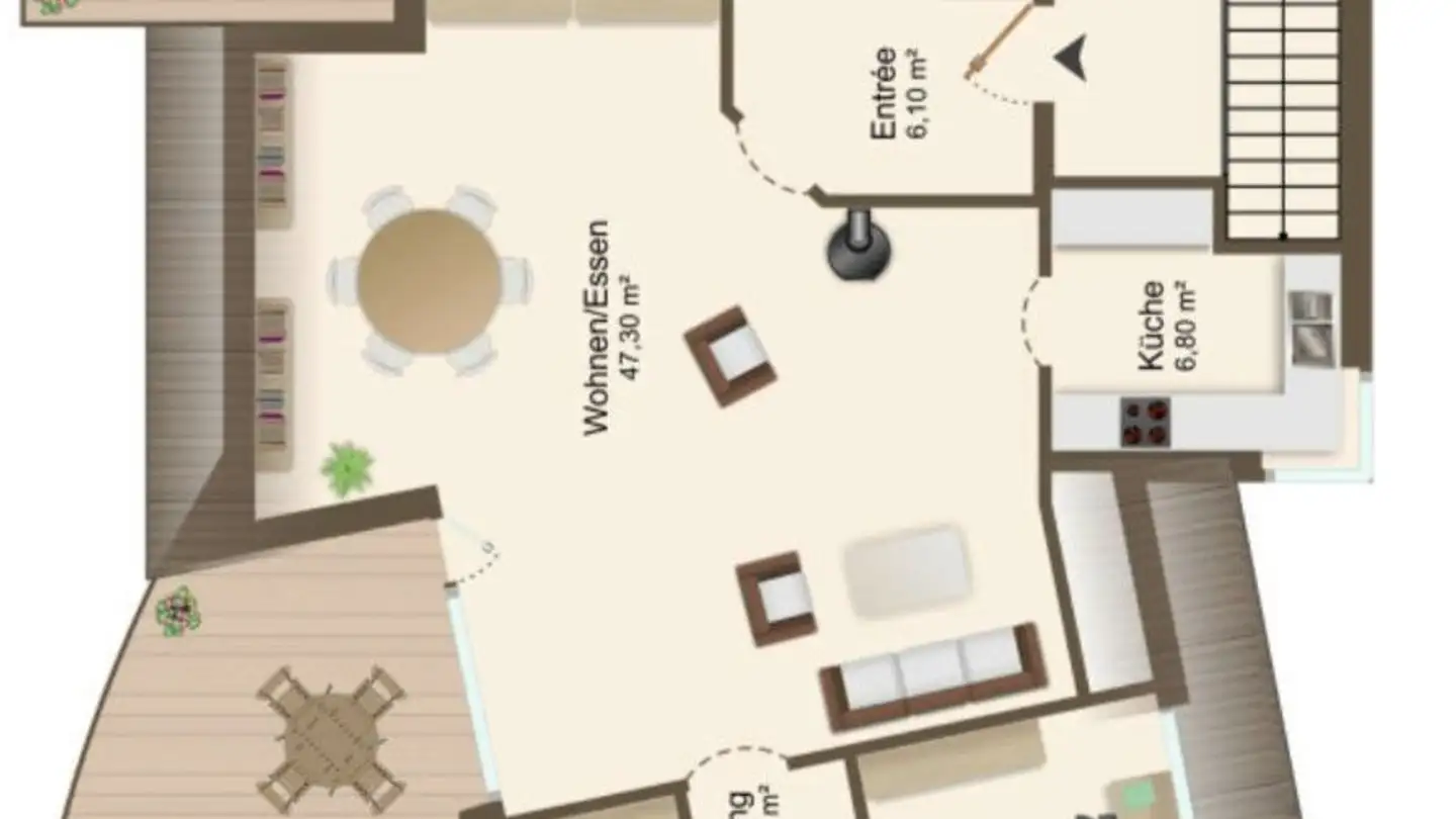 Attique à louer - Gartenstrasse 6, 8280 Kreuzlingen - Photo 2