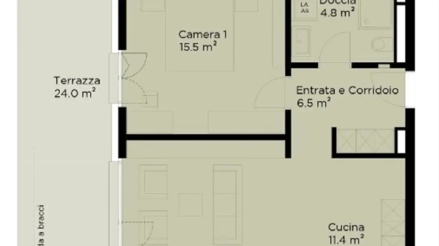 Apartment for rent - Via Dei Fiori 3, 6598 Tenero