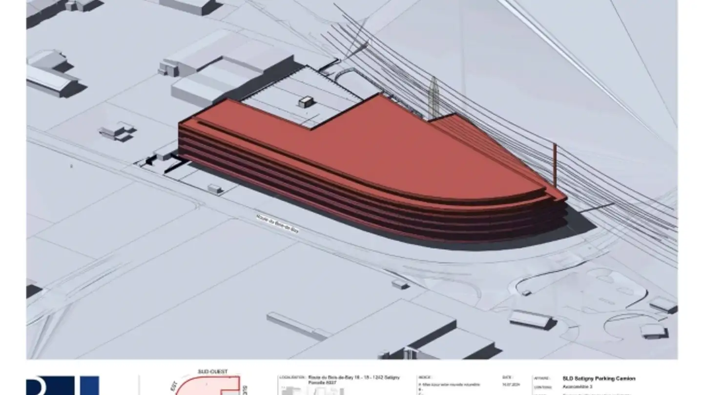 Place de parking extérieure à louer - Route Du Bois-De-Bay, 1242 Satigny