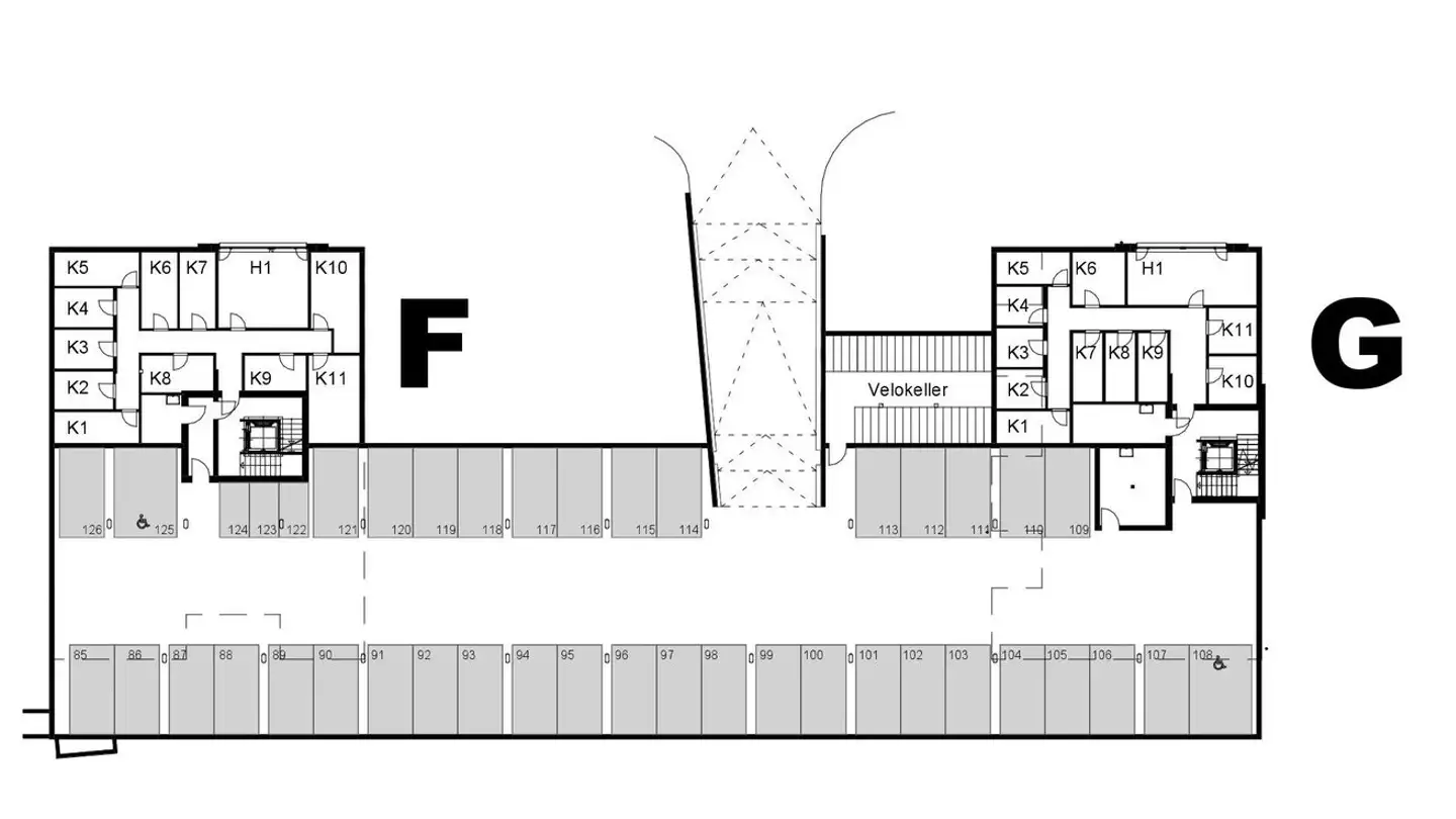 Parcheggio sotterraneo in affitto - Gänsacker 5, 5070 Frick - Photo 3
