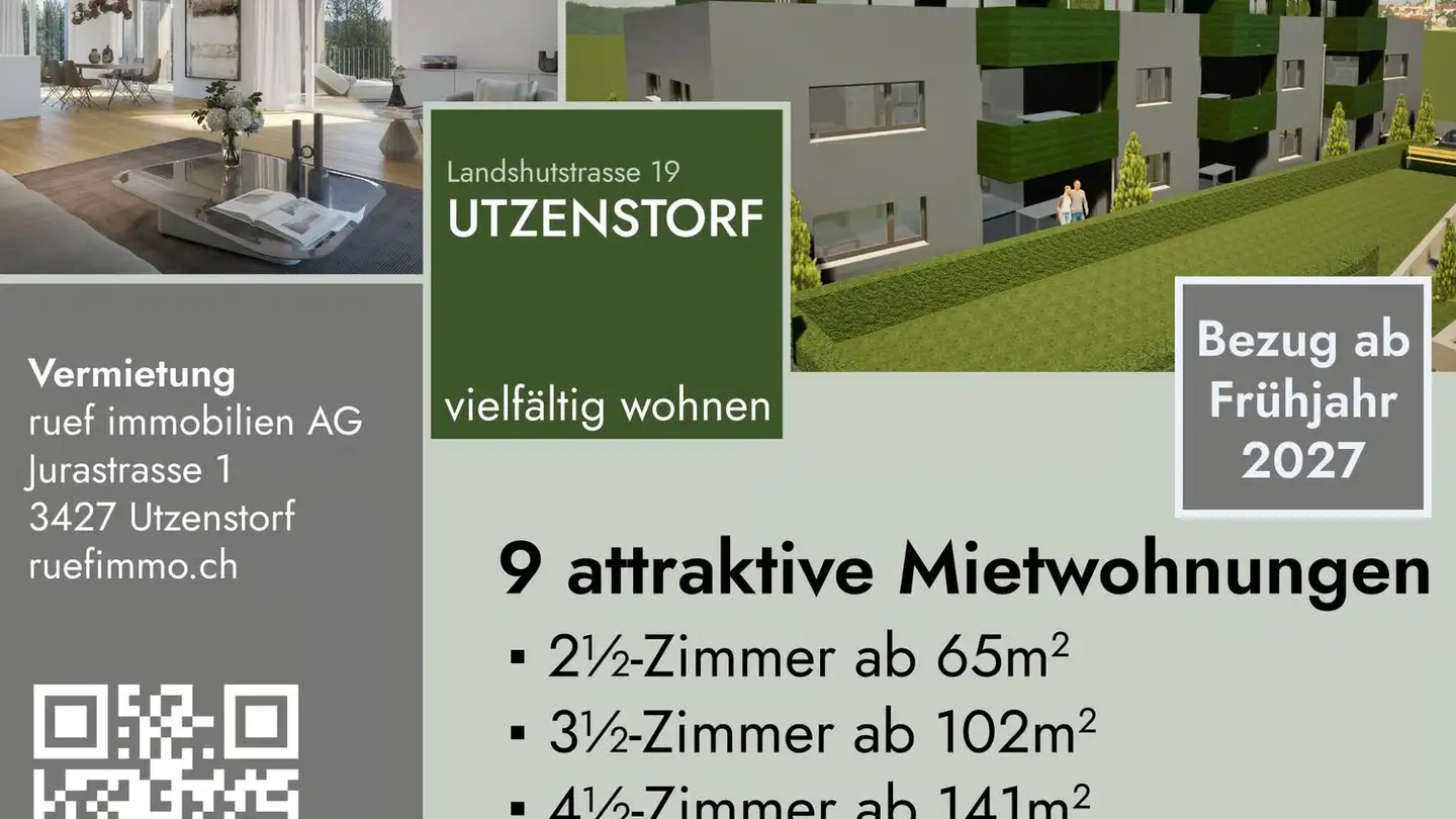 Apartment for rent - Landshutstrasse 19, 3427 Utzenstorf