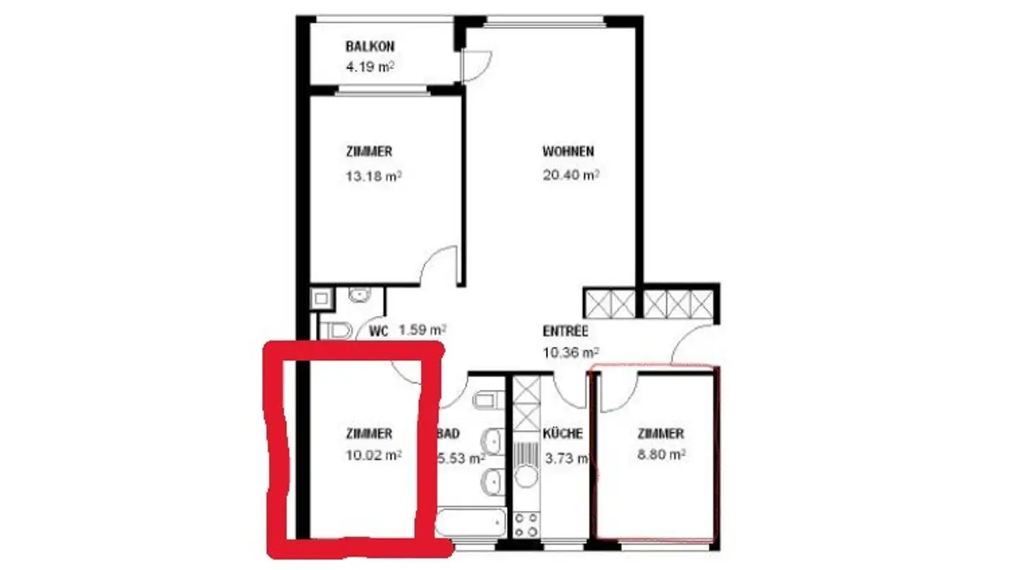 Chambre à louer - Schulhausstrasse 8, 6048 Horw - Photo 4