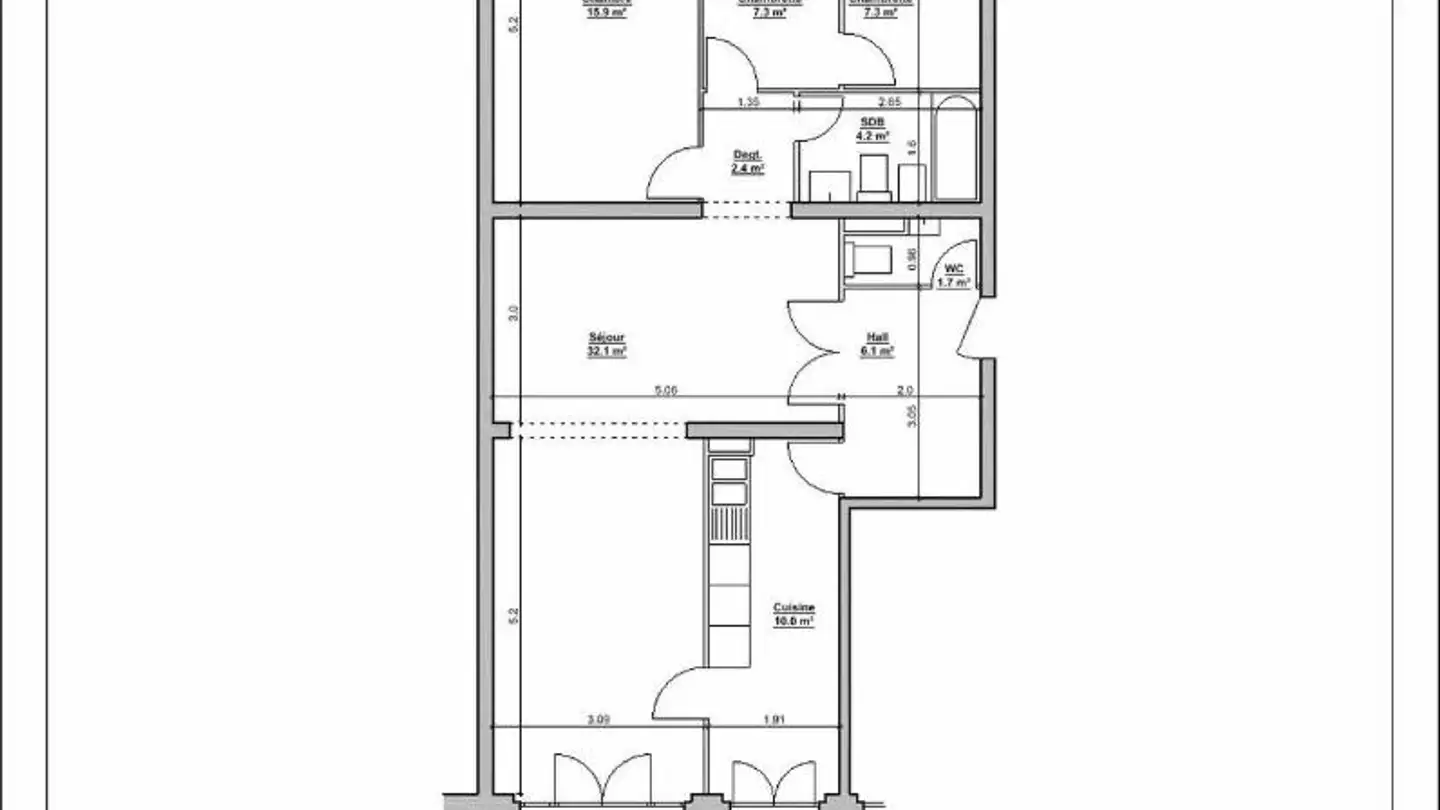 Wohnung mieten - Avenue François- Besson 17, 1217 Meyrin