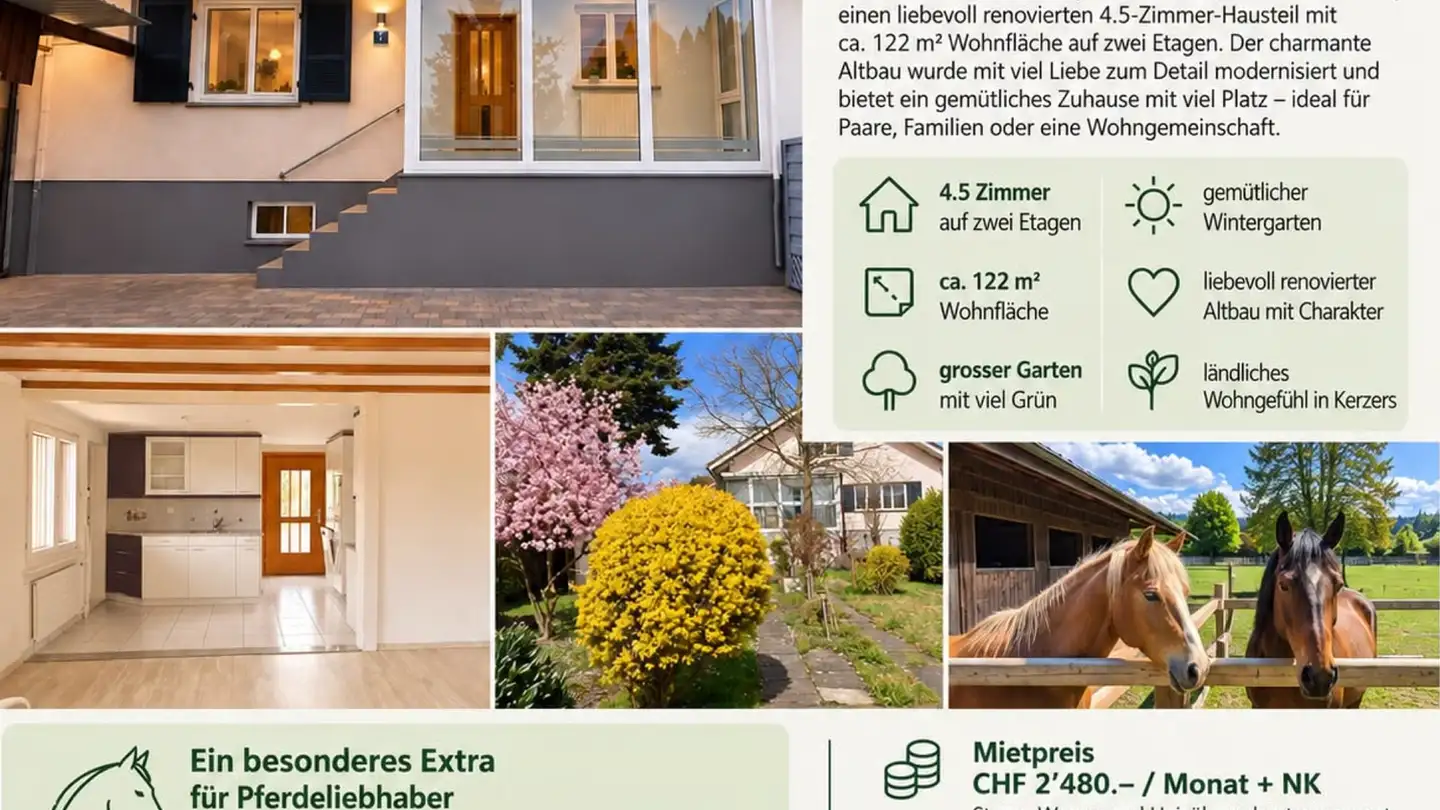 Einfamilienhaus mieten - Teilen 2, 3210 Kerzers
