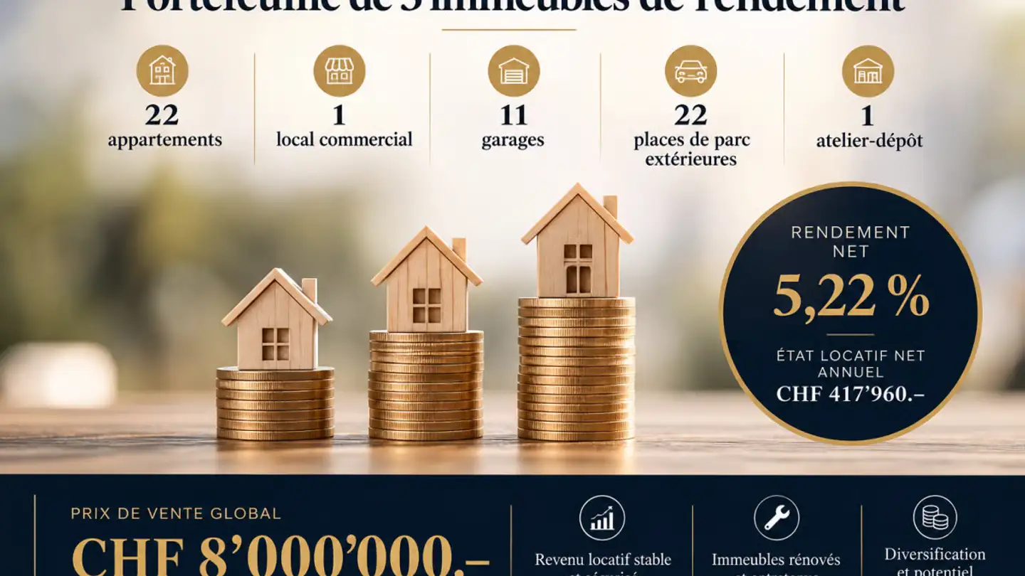 Immeuble résidentiel à vendre - 2852 Courtételle
