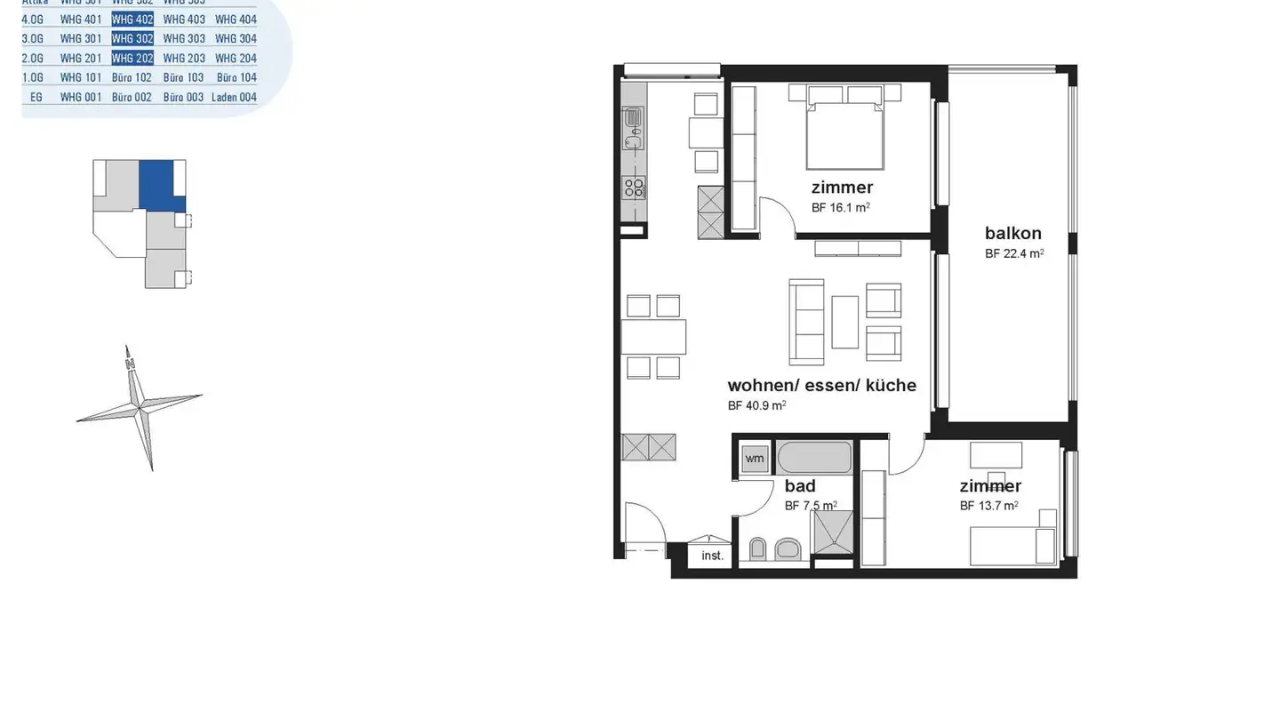 Wohnung mieten - Bachstrasse, 8280 Kreuzlingen - Foto 2