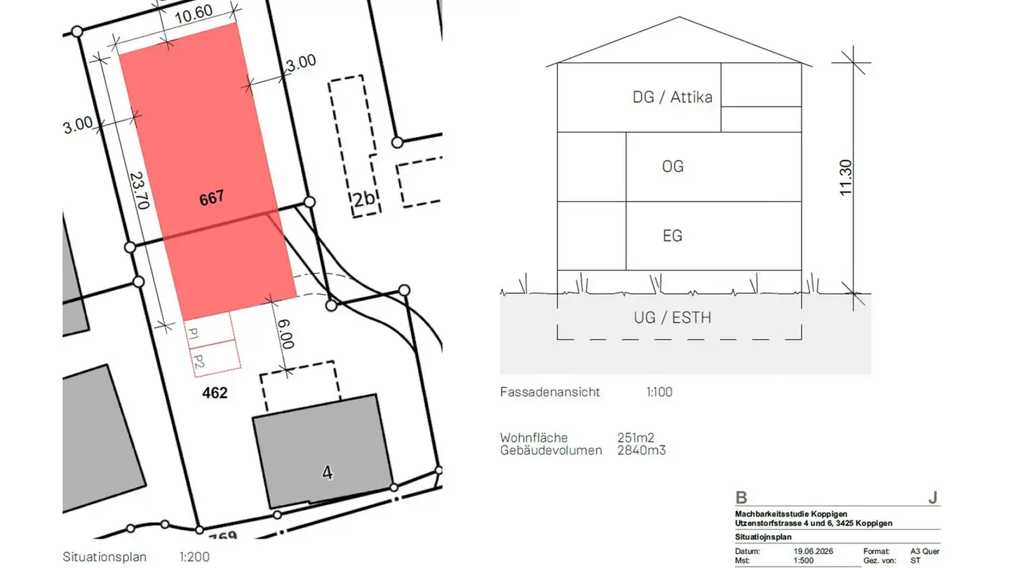 Bauland kaufen - Utzenstorfstrasse 4, 3425 Koppigen