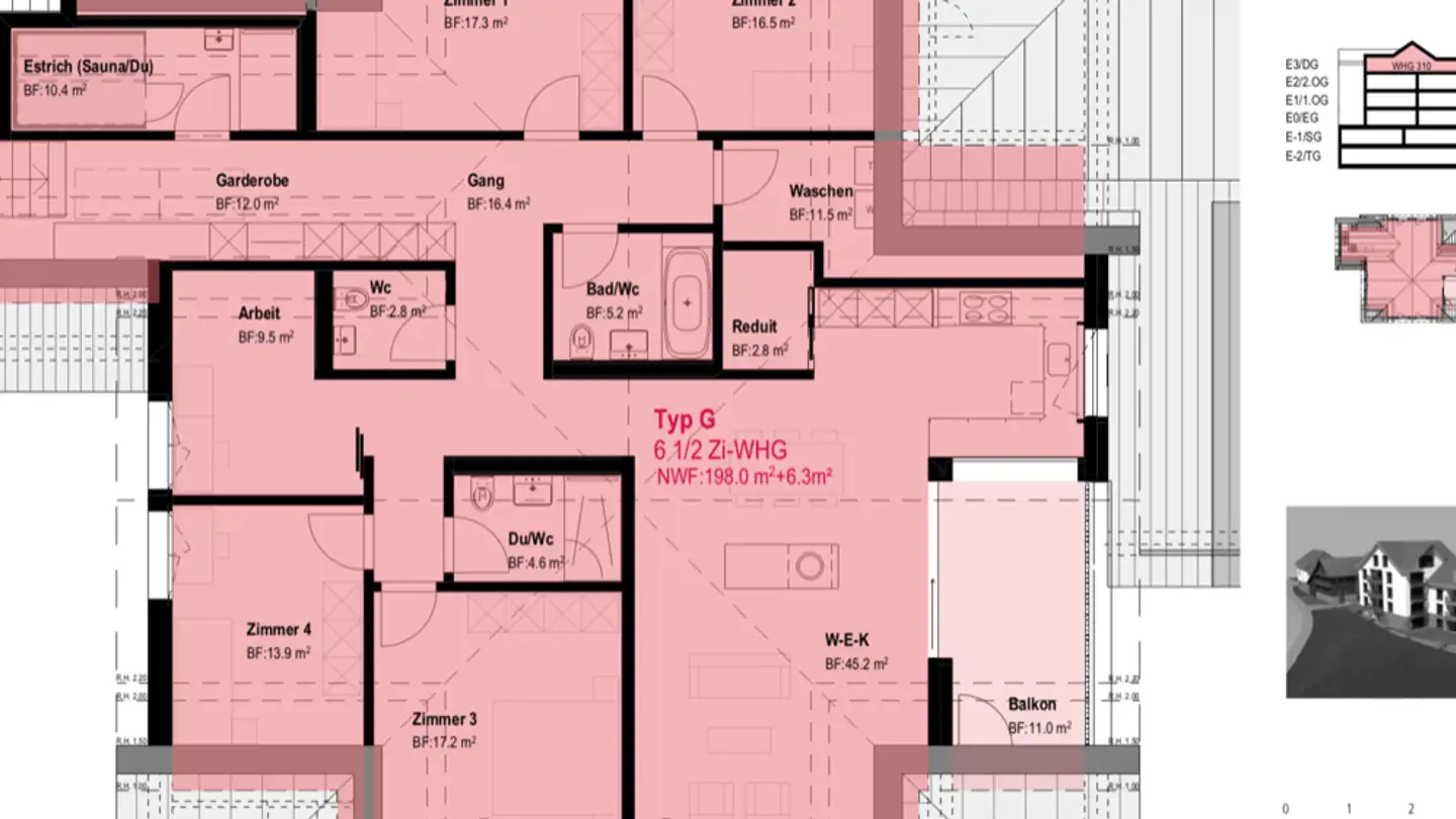 Dachgeschosswohnung mieten - Rebmattli 5, 8832 Wilen b. Wollerau