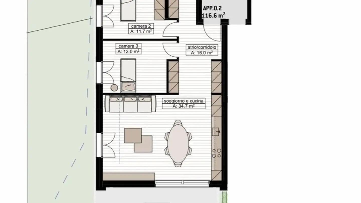 Apartment for rent - 6934 Bioggio - Photo 2