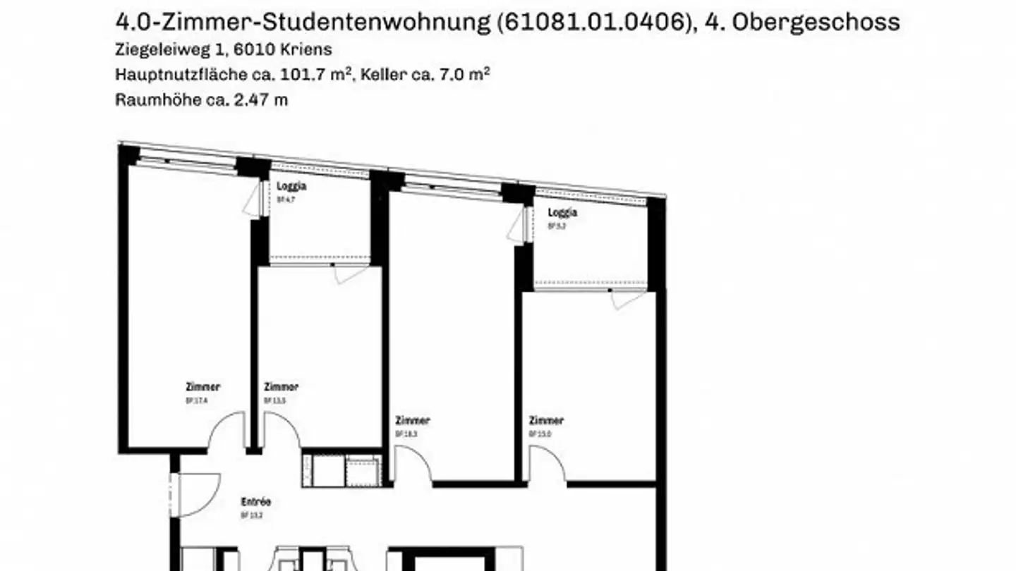 Apartment for rent - Ziegeleiweg 1, 6010 Kriens - Photo 2