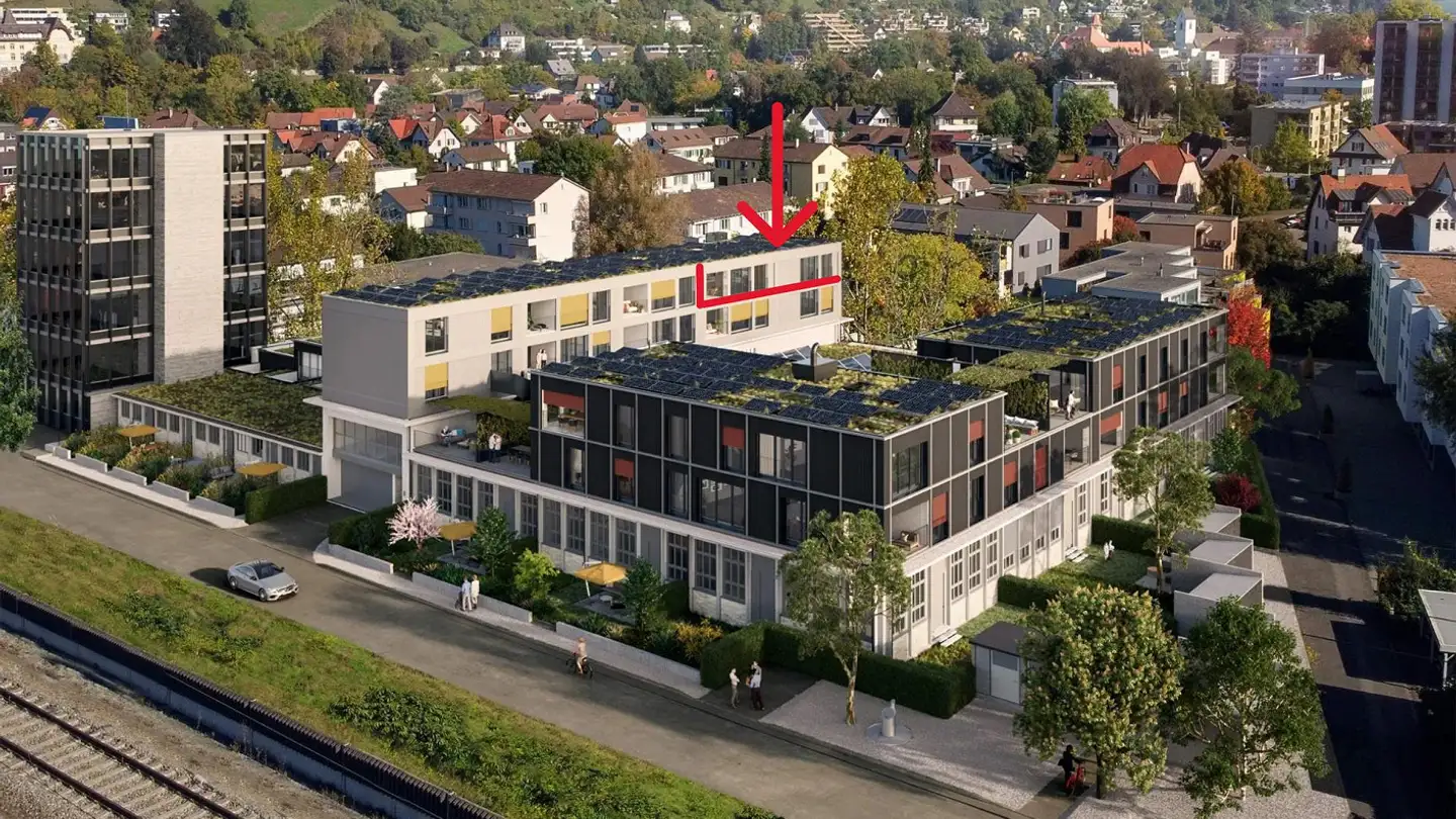 Penthouse for rent - Dammweg 2, 5300 Turgi - Photo 3