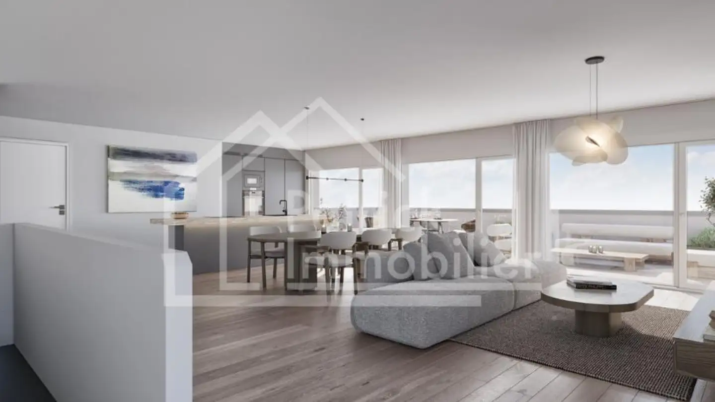 Terrassenwohnung kaufen - Route de la Bagne 13, 1753 Matran - Foto 4