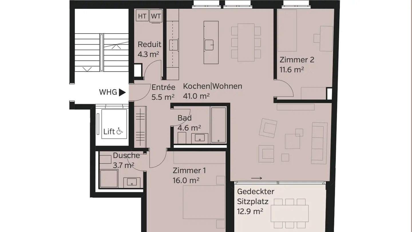 Wohnung mieten - Pestalozzistrasse 12f, 5242 Birr