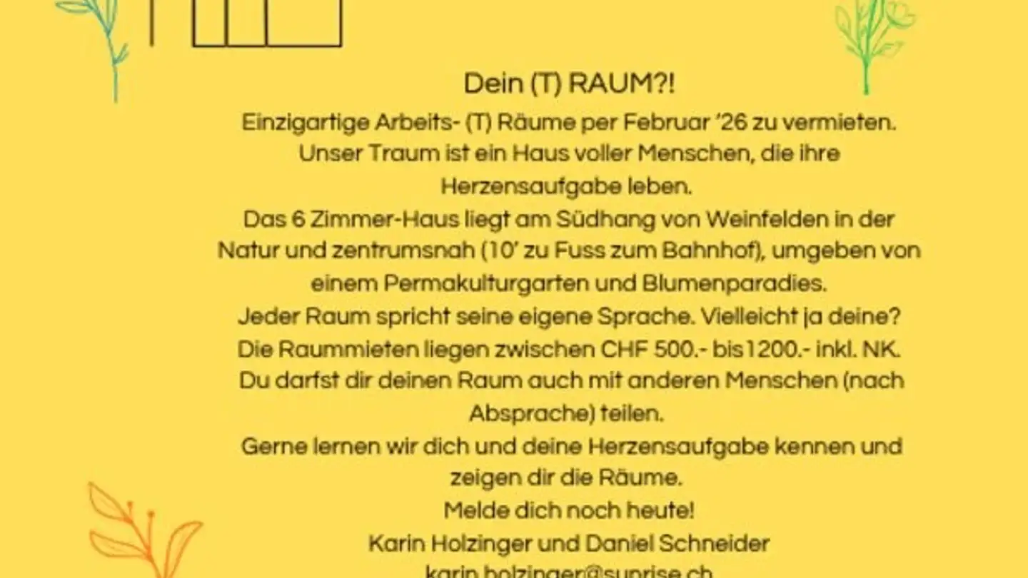 Cabinet médical à louer - Schnellerstrasse 2, 8570 Weinfelden