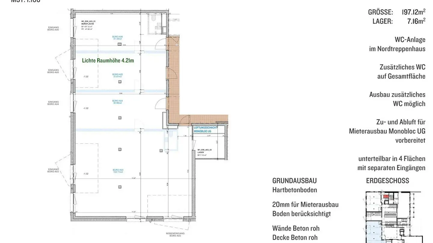 Commercial à louer - Gallenweg 6, 4133 Pratteln