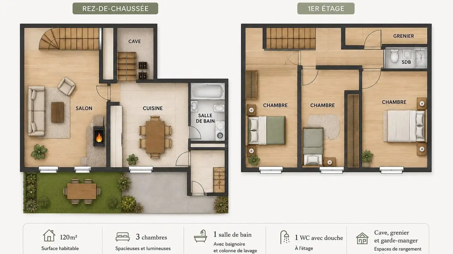 Appartamento in affitto - Rue des Courtils 14, 2873 Saulcy - Foto 2
