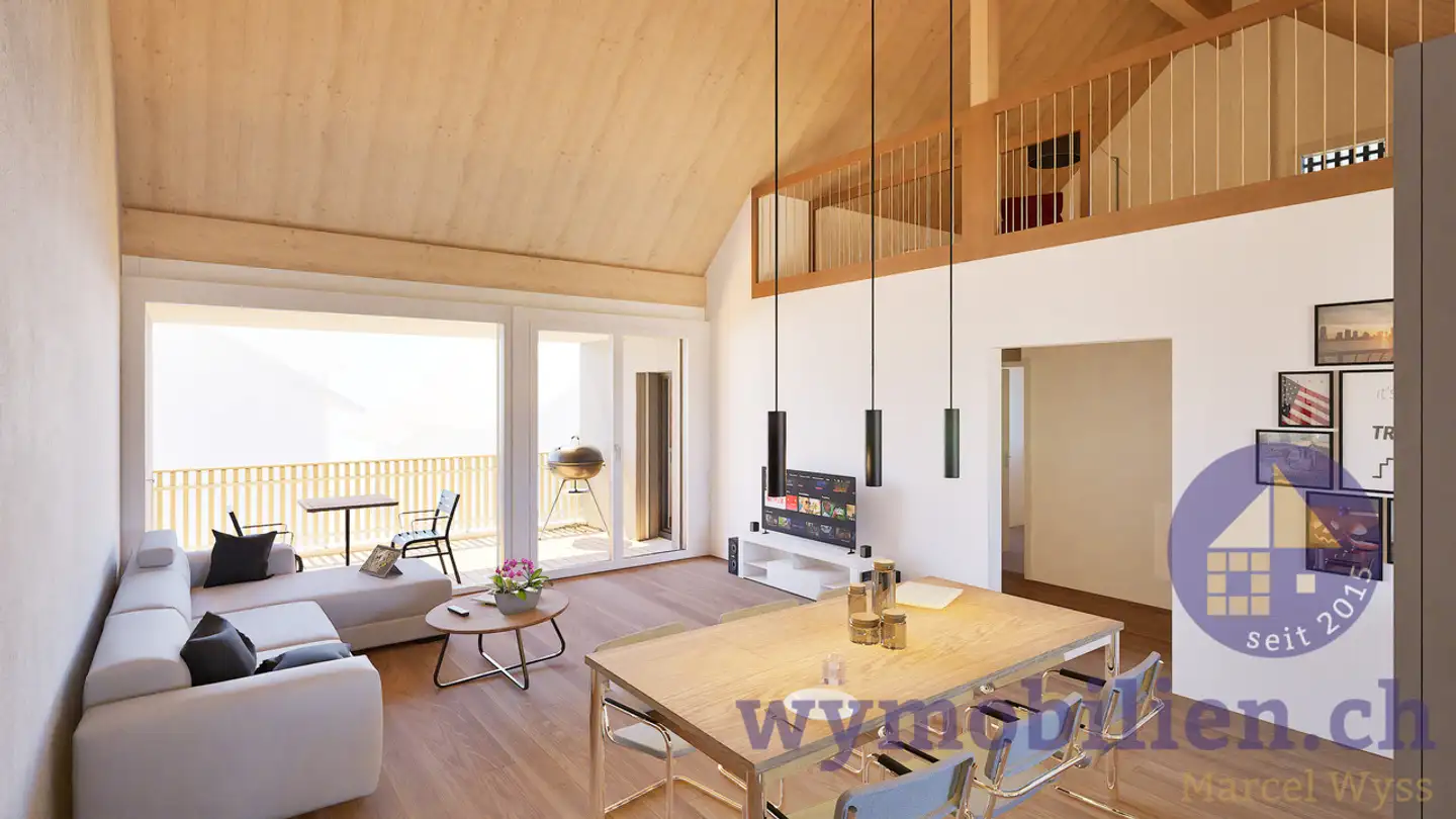 Attic flat for sale - Gotthelfstrasse 11c, 3432 Lützelflüh-Goldbach