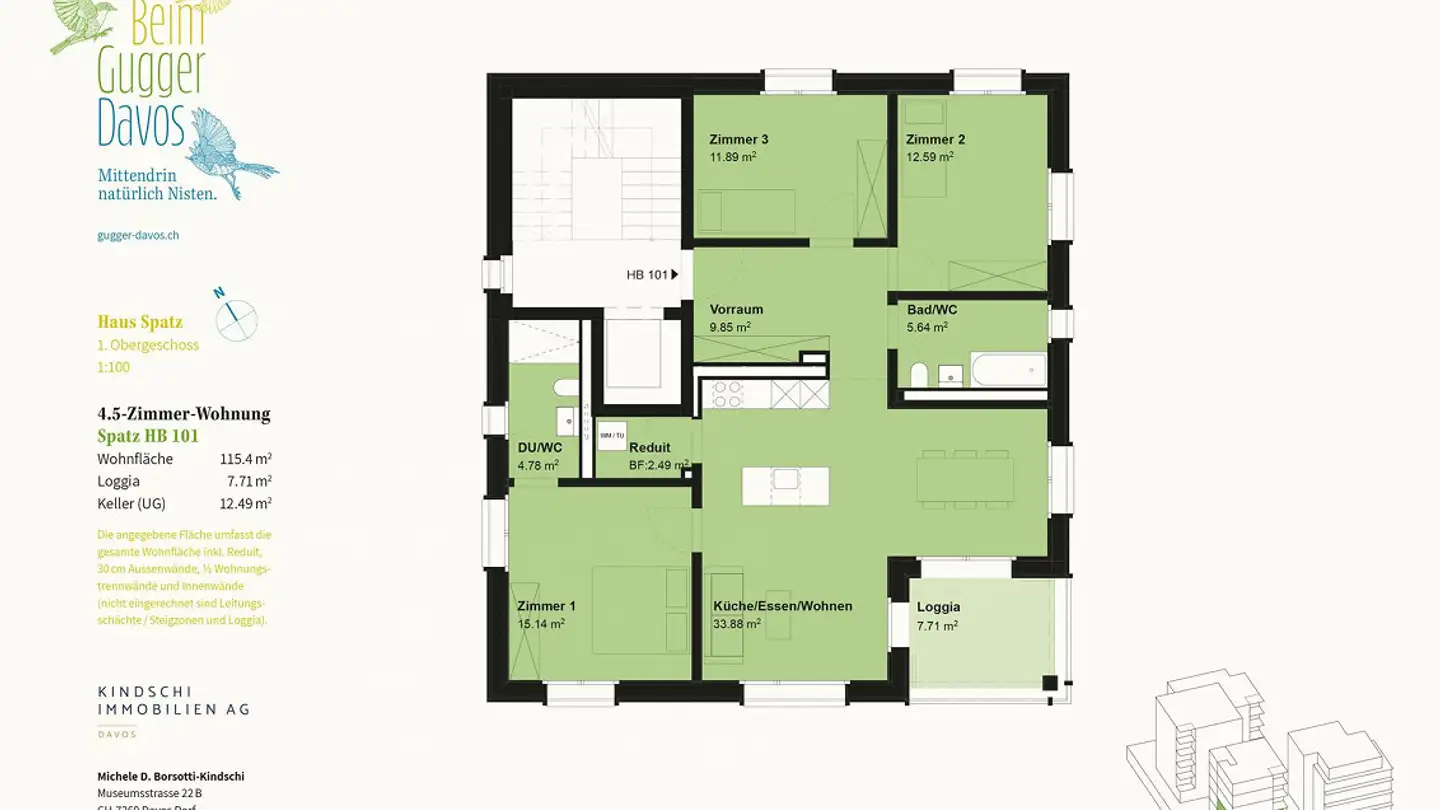 Wohnung kaufen - Guggerbachstrasse 5, 7270 Davos Platz - Foto 4