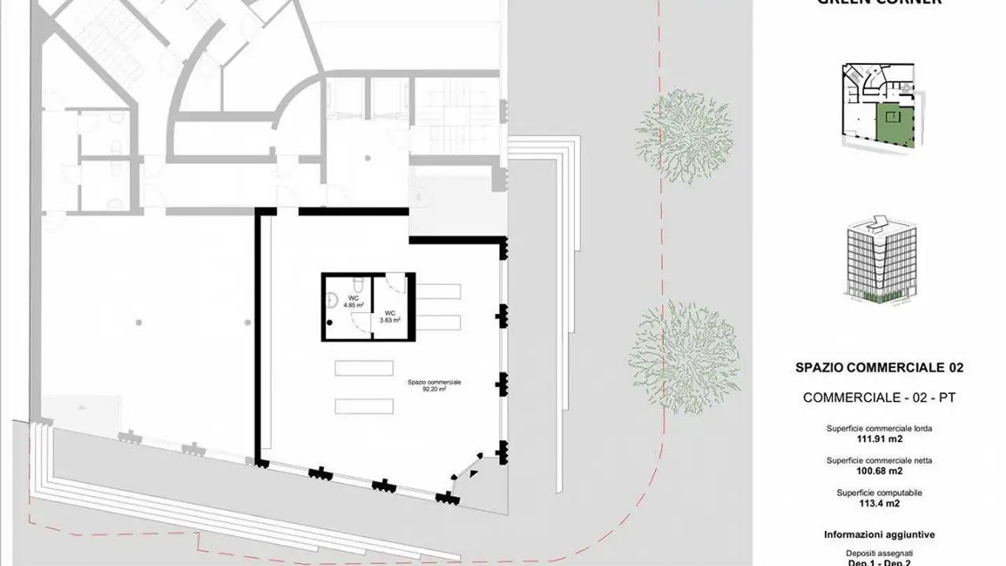 Negozio in affitto - Via San Salvatore, 6900 Paradiso - Foto 3