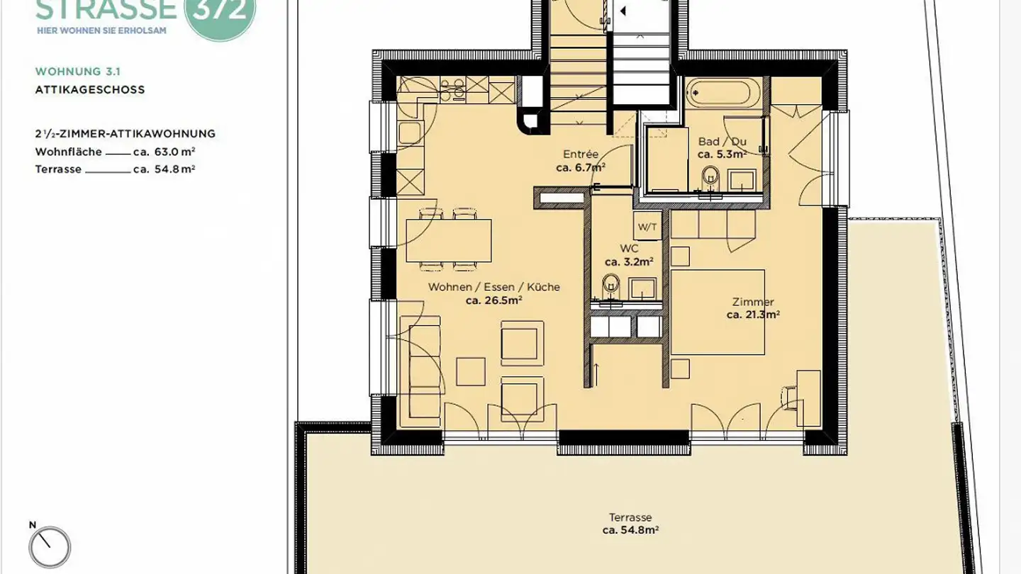 Attico in affitto - Forchstrasse 372, 8008 Zürich - Foto 2