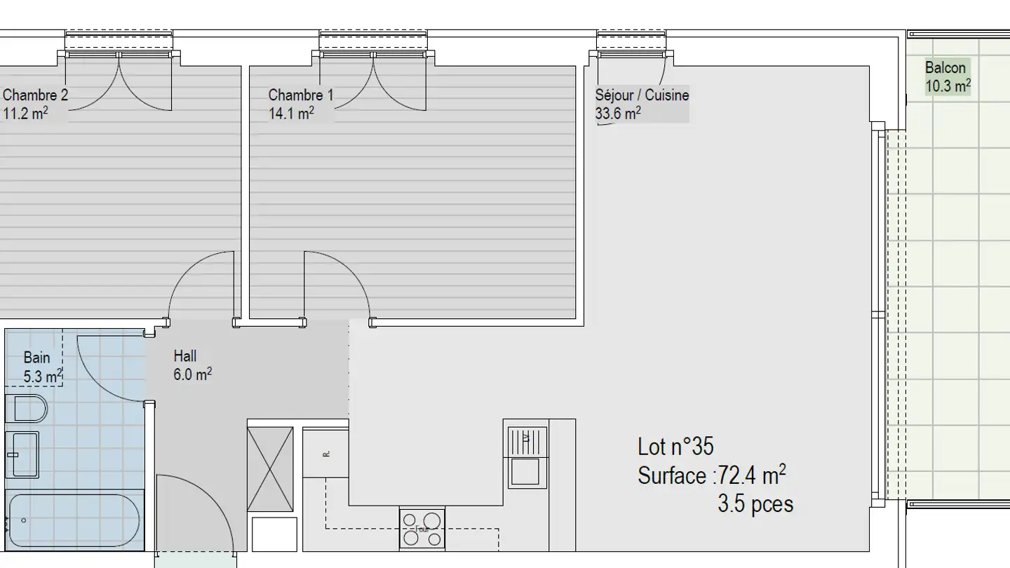 Appartamento in affitto - Chemin Des Sauges 30, 1018 Lausanne - Foto 2
