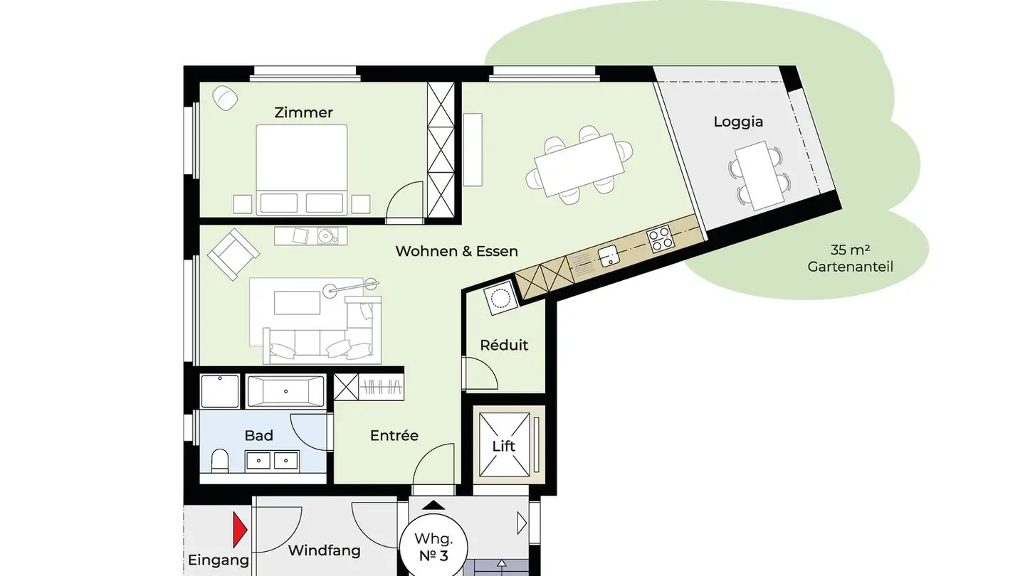 Appartamento in vendita - Unterforststrasse 6, 4313 Möhlin - Photo 3