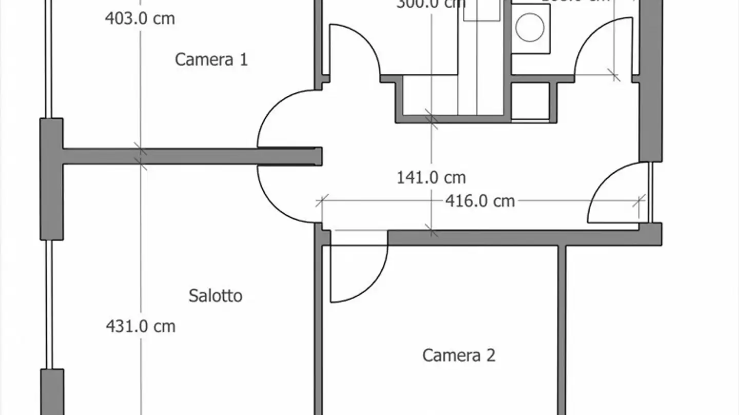 Appartamento in affitto - Via Alla Piana 10, 6815 Melide