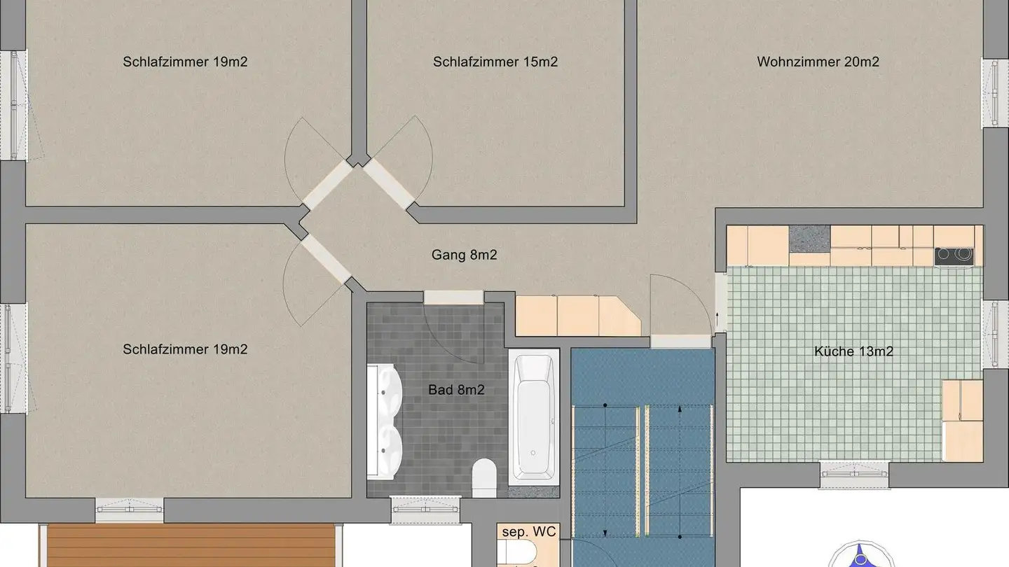 Appartement à louer - Eichenweg 1184, 8718 Schänis - Photo 2