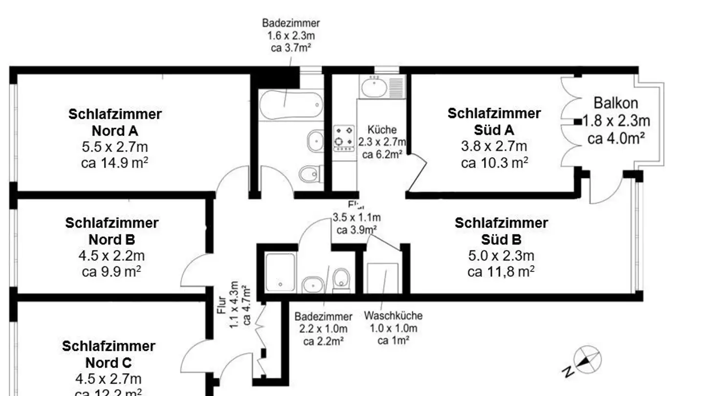 Stanza singola in affitto - Löwenstrasse 11, 8953 Dietikon - Photo 4