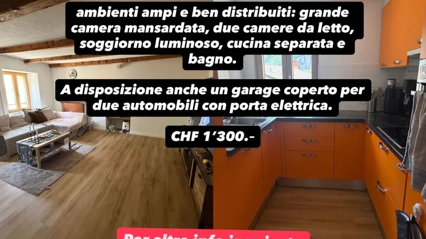 Casa singola in affitto - Ol Mött, 6703 Osogna
