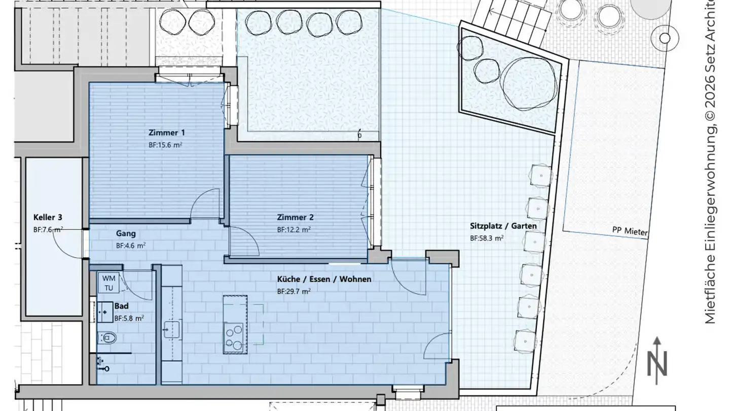 Studio in affitto - Rainstrasse 57, 5024 Küttigen - Foto 2