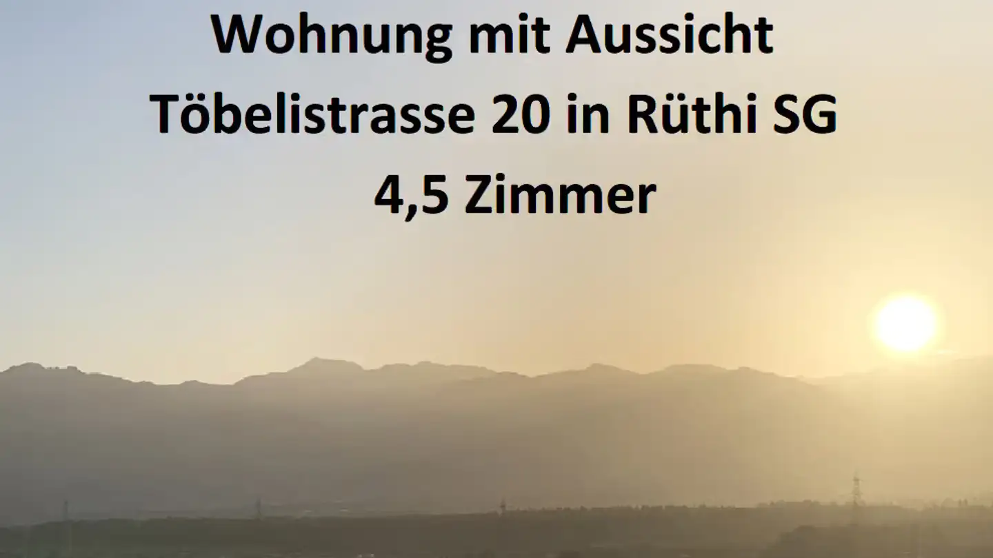 Apartment for rent - Töbelistrasse 20, 9464 Rüthi (Rheintal)