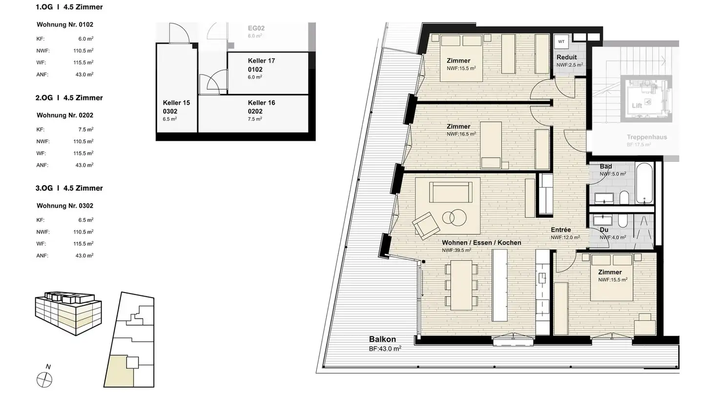 Appartamento in vendita - Neumattstrasse 3, 5734 Reinach AG - Foto 3