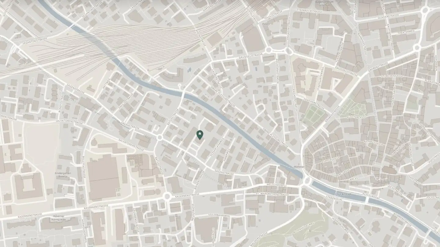 Place de parking souterraine à louer - Sägenstrasse 74, 7000 Chur