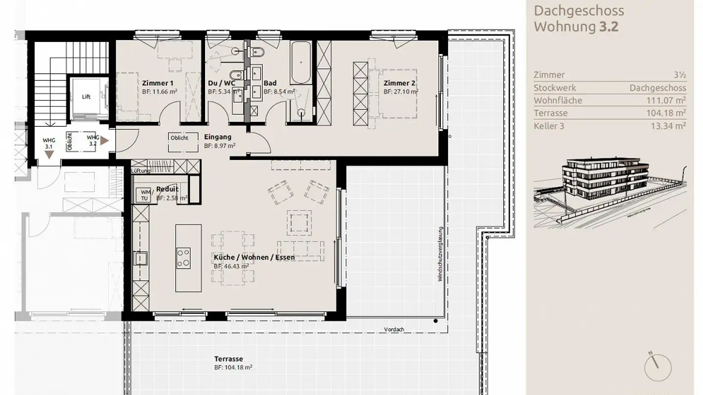 Appartamento in affitto - Robert-Durrer-Strasse 50, 6370 Stans - Photo 2