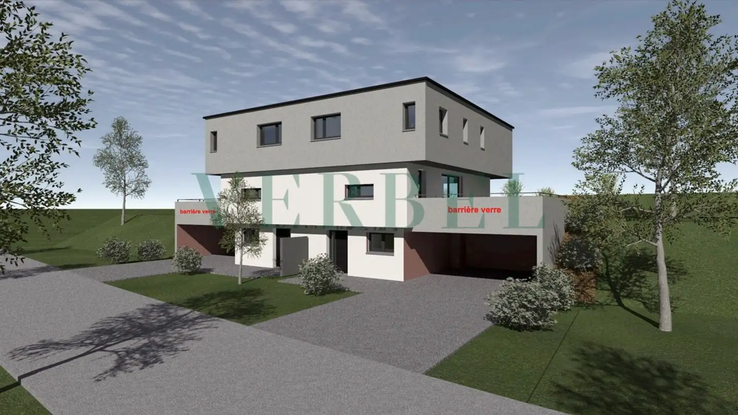 Maison jumelle à vendre - Ebnet 30, 1736 St. Silvester