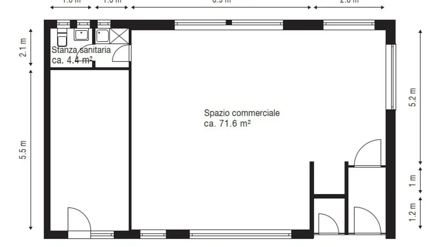 Spazio ufficio in affitto - Via Stazione 17b, 6760 Faido - Photo 4