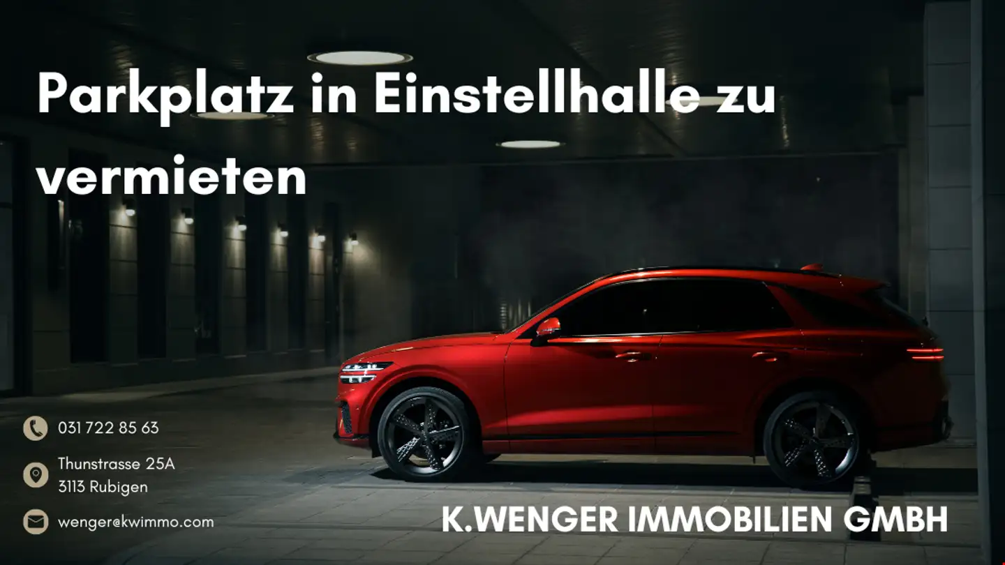 Tiefgaragenstellplatz mieten - Baggwilgraben 9b, 3267 Seedorf BE