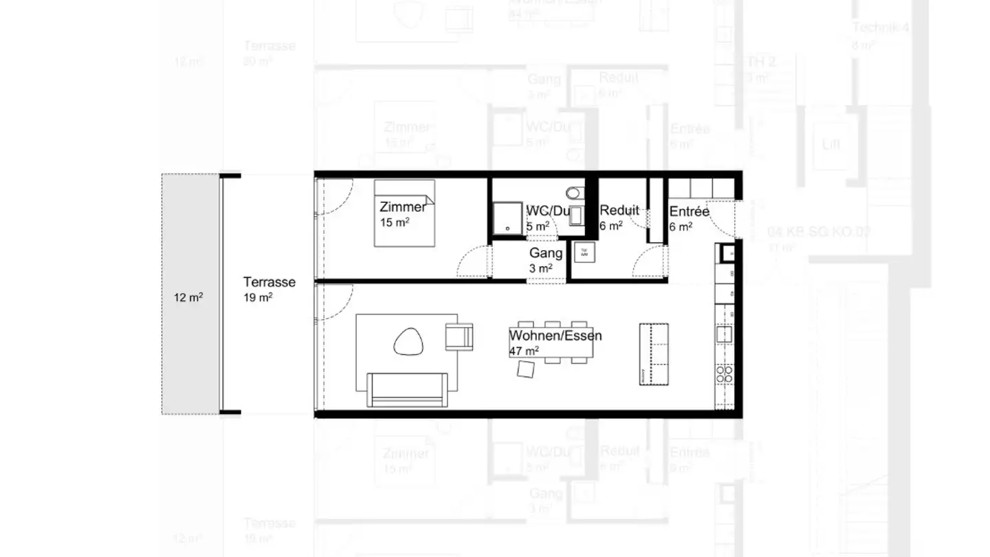 Wohnung mieten - Bühler-Areal 4, 8482 Sennhof (Winterthur) - Foto 3