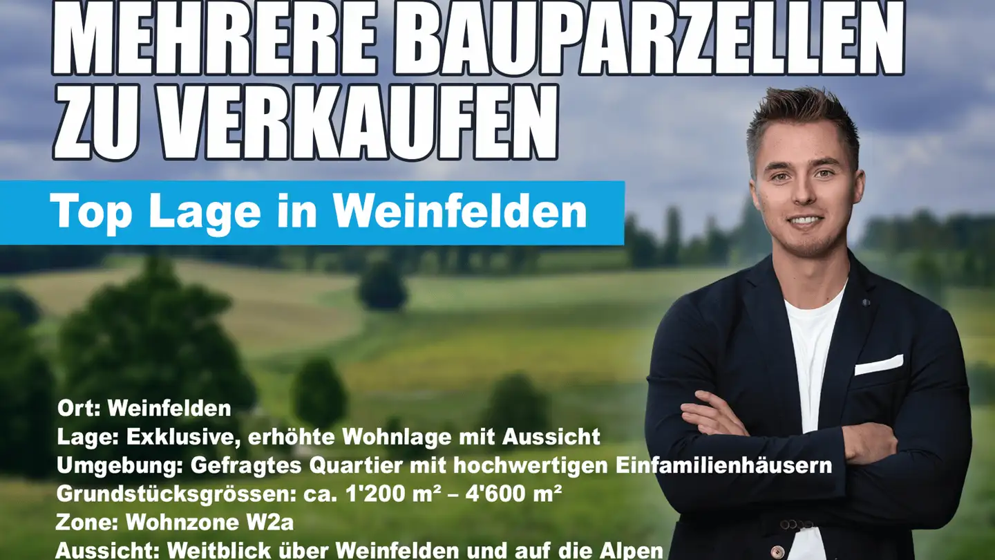 Constructible plot for sale - 8570 Weinfelden