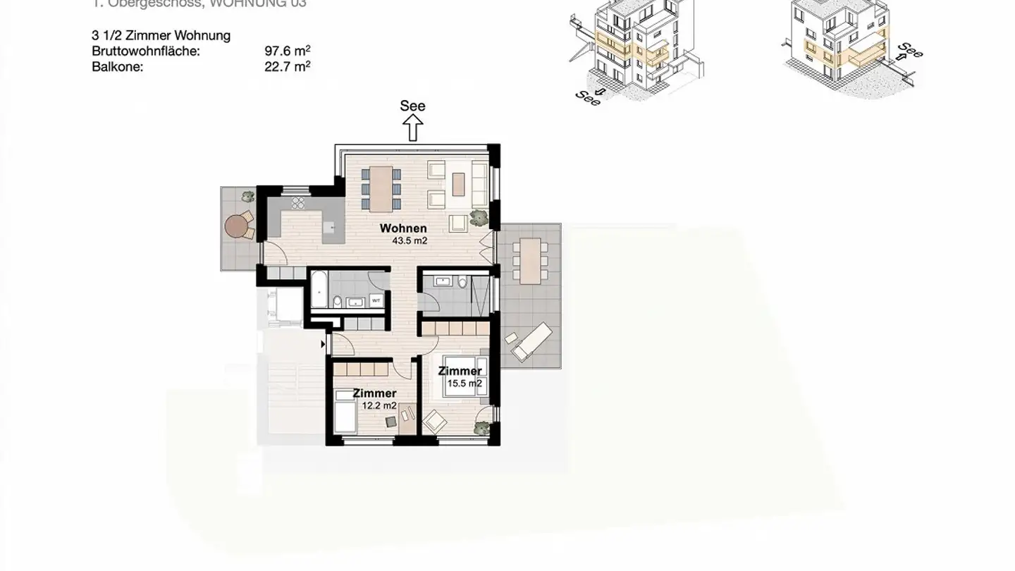 Wohnung kaufen - Sennhüttenstrasse 5, 8810 Horgen - Foto 4