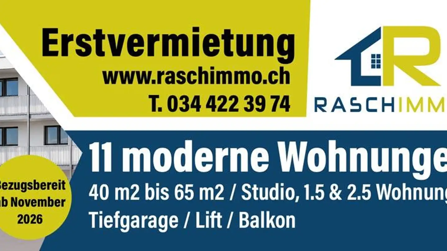 Wohnung mieten - Schachenstrasse 60, 3421 Lyssach - Foto 3