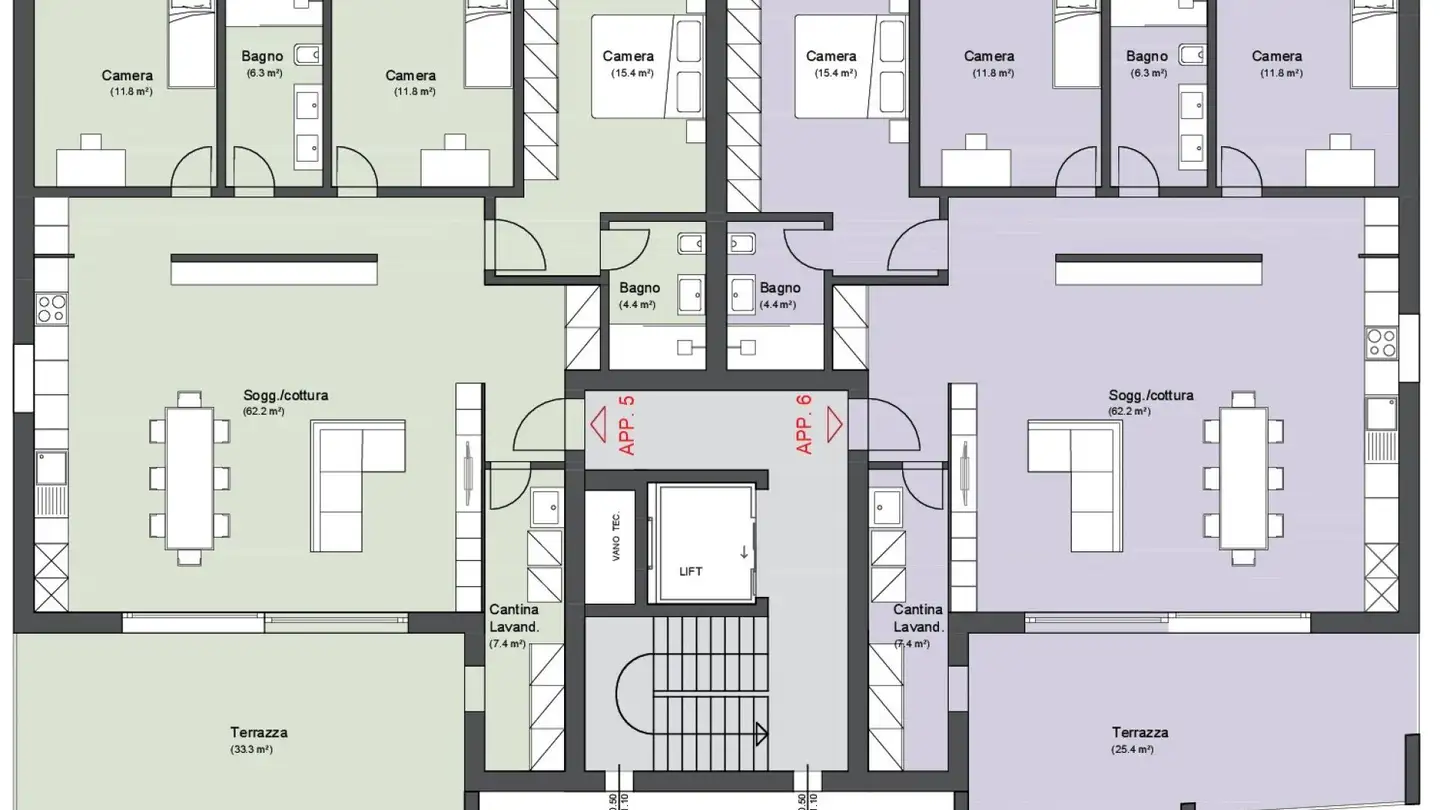 Wohnung kaufen - Via Al Foss, 6557 Cama