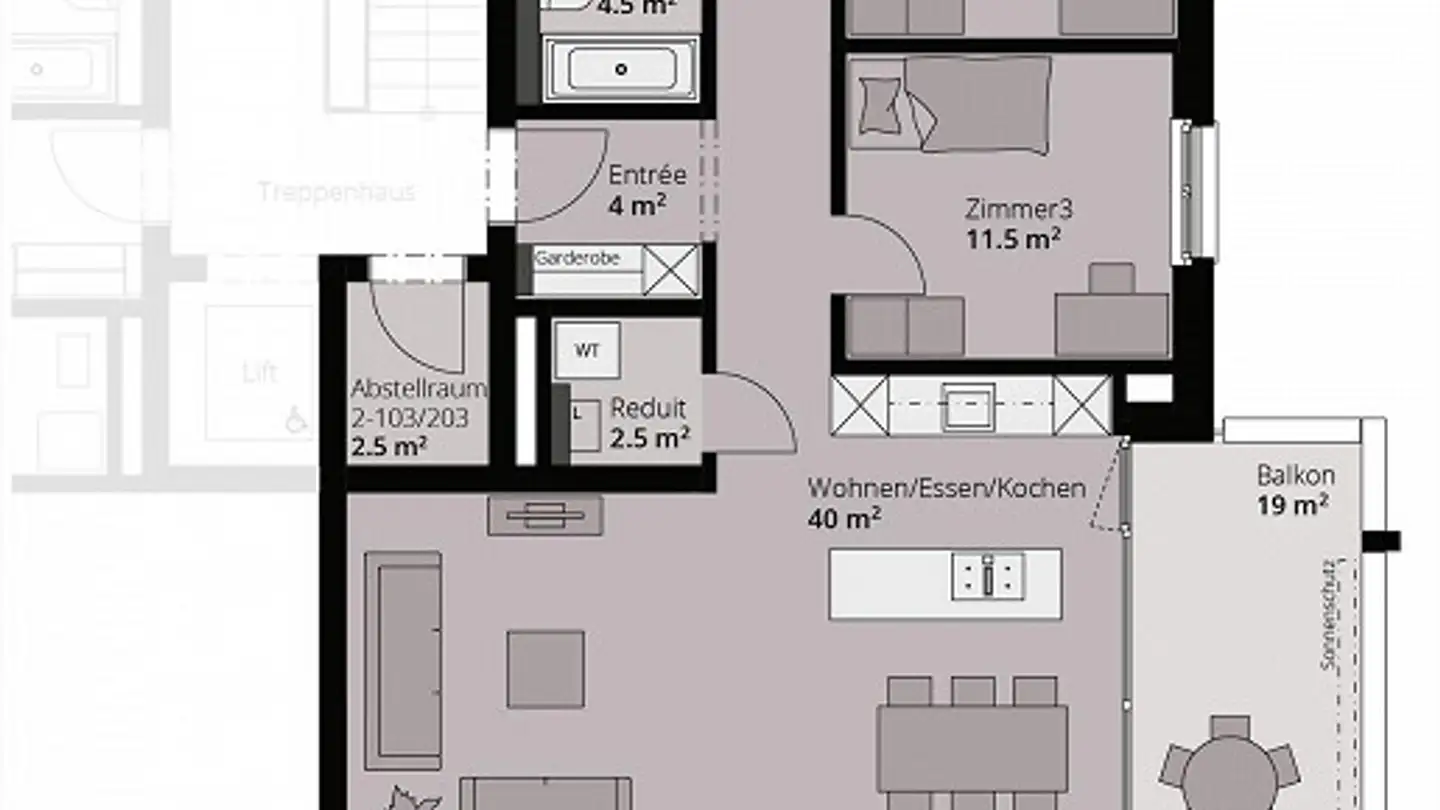 Apartment for sale - Oberer Widacher 10, 5525 Fischbach-Göslikon - Photo 4